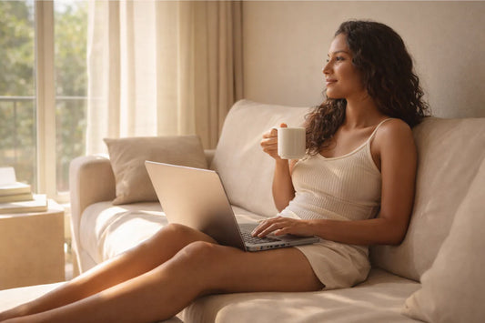 Femme à la peau lisse et libre après une épilation à lumière pulsée IPL