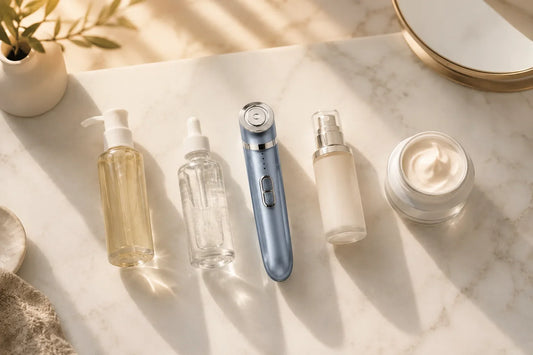 Routine beauté anti-âge de 5 minutes réalisée à domicile