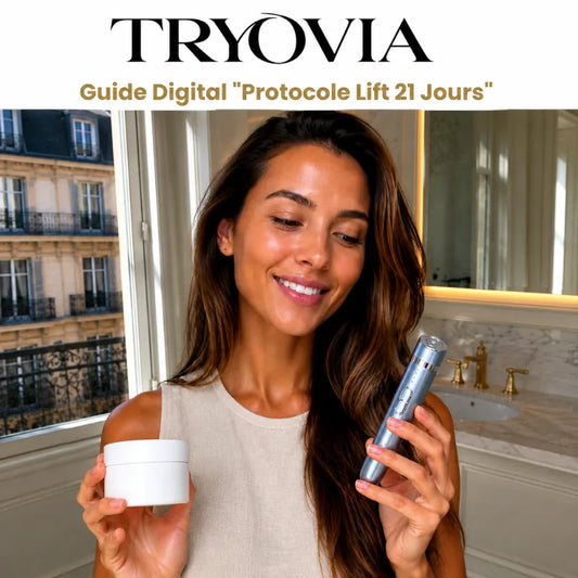 Couverture du Guide Protocole Lift 21 Jours, offert avec l'ORA LIFT PRO™
